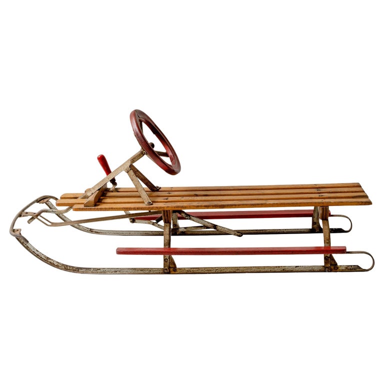 Vintage Wooden Sled For Sale at 1stDibs | old wooden sleds for sale, old  sled, vintage wooden sleds for sale