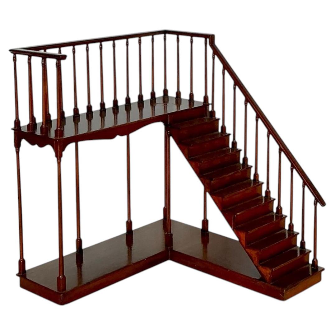 Vintage Wooden Staircase Architectural Model For Sale