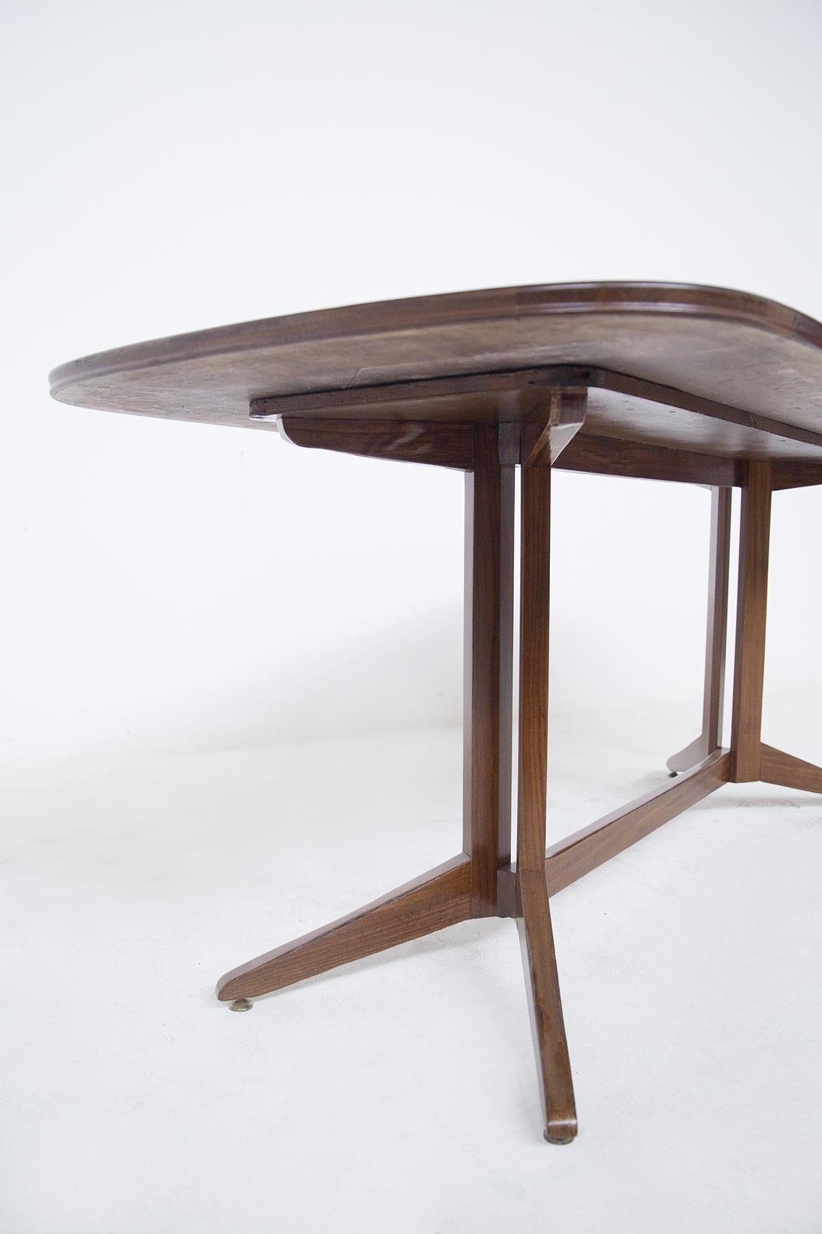 Vintage Wooden Table Att. to Franco Albini for Poggi 1