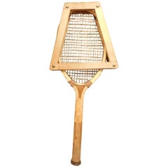 Vintage wooden tennis racket "the riseley mexagon", 1925