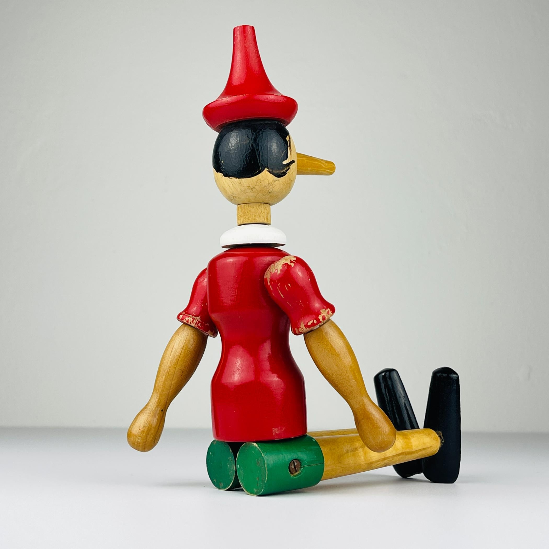 Vintage-Holzspielzeug Pinocchio, Italien, 1960er Jahre im Angebot 5