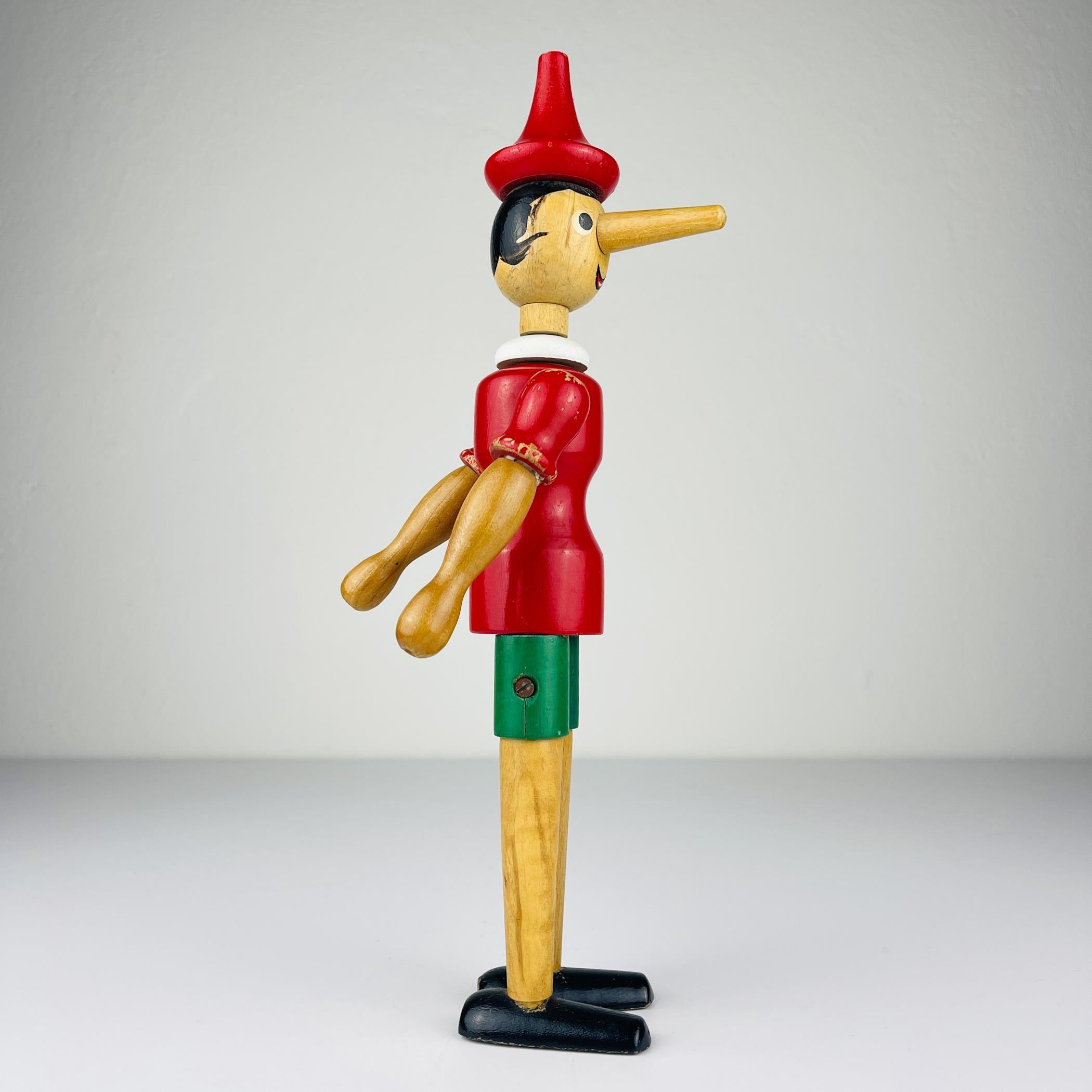 Vintage-Holzspielzeug Pinocchio, Italien, 1960er Jahre im Angebot 8