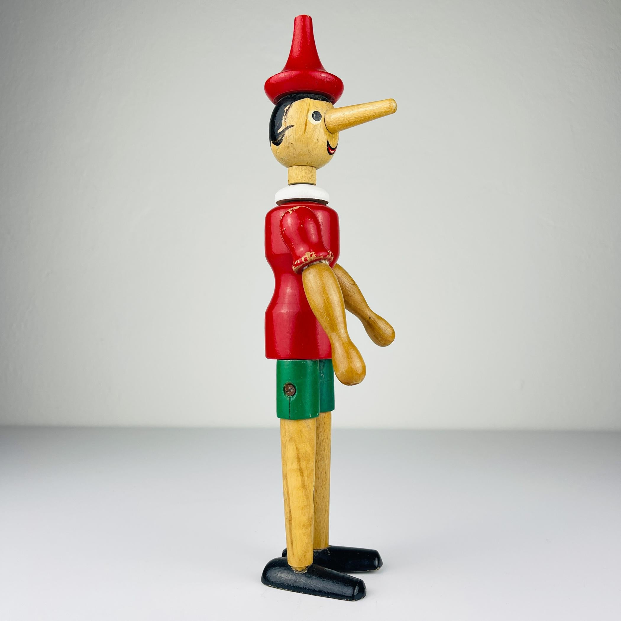 Vintage-Holzspielzeug Pinocchio, Italien, 1960er Jahre im Angebot 9