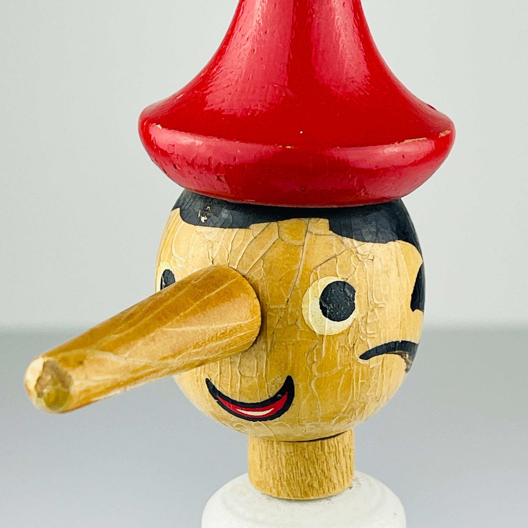 Vintage-Holzspielzeug Pinocchio, Italien, 1960er Jahre (20. Jahrhundert) im Angebot