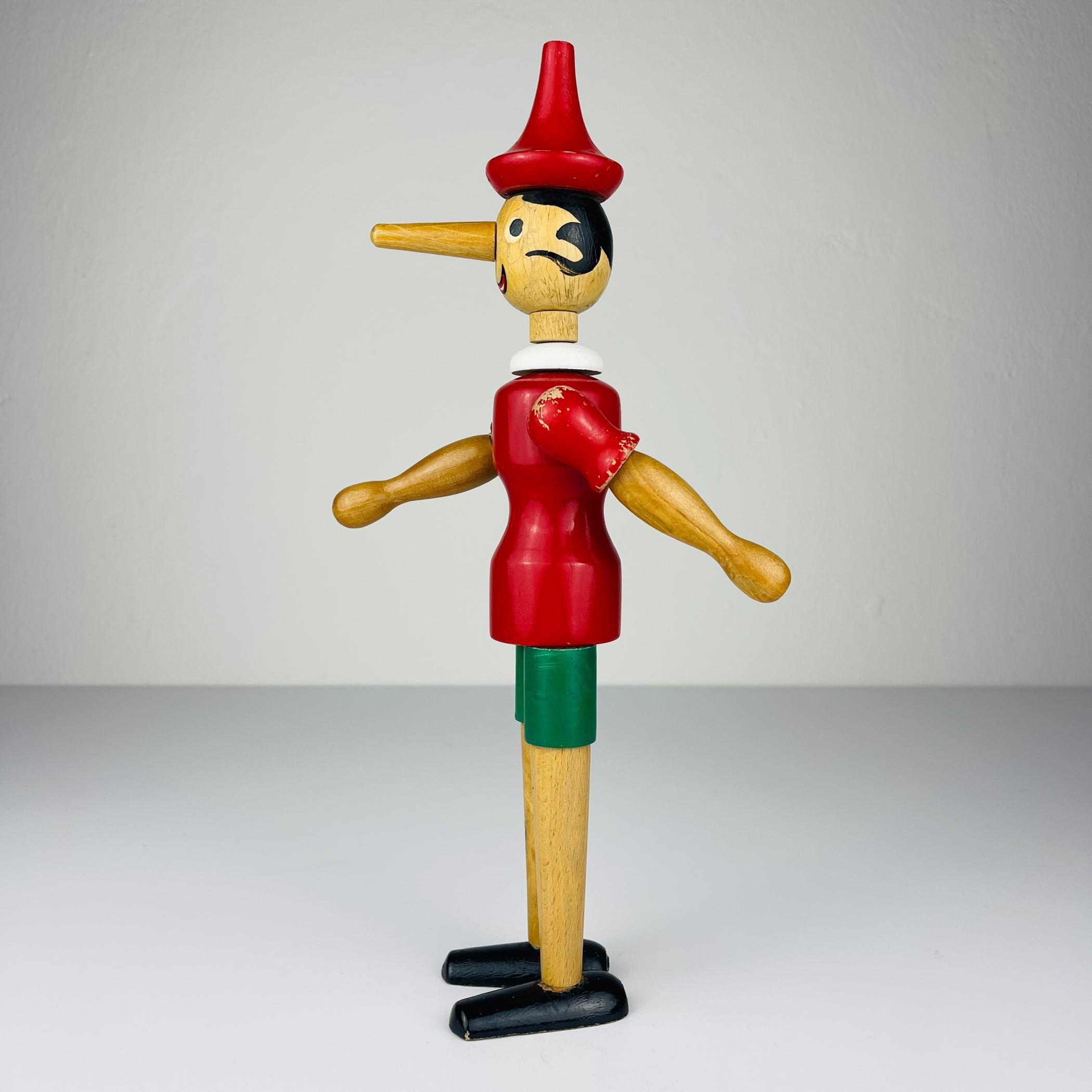 Vintage-Holzspielzeug Pinocchio, Italien, 1960er Jahre im Angebot 2