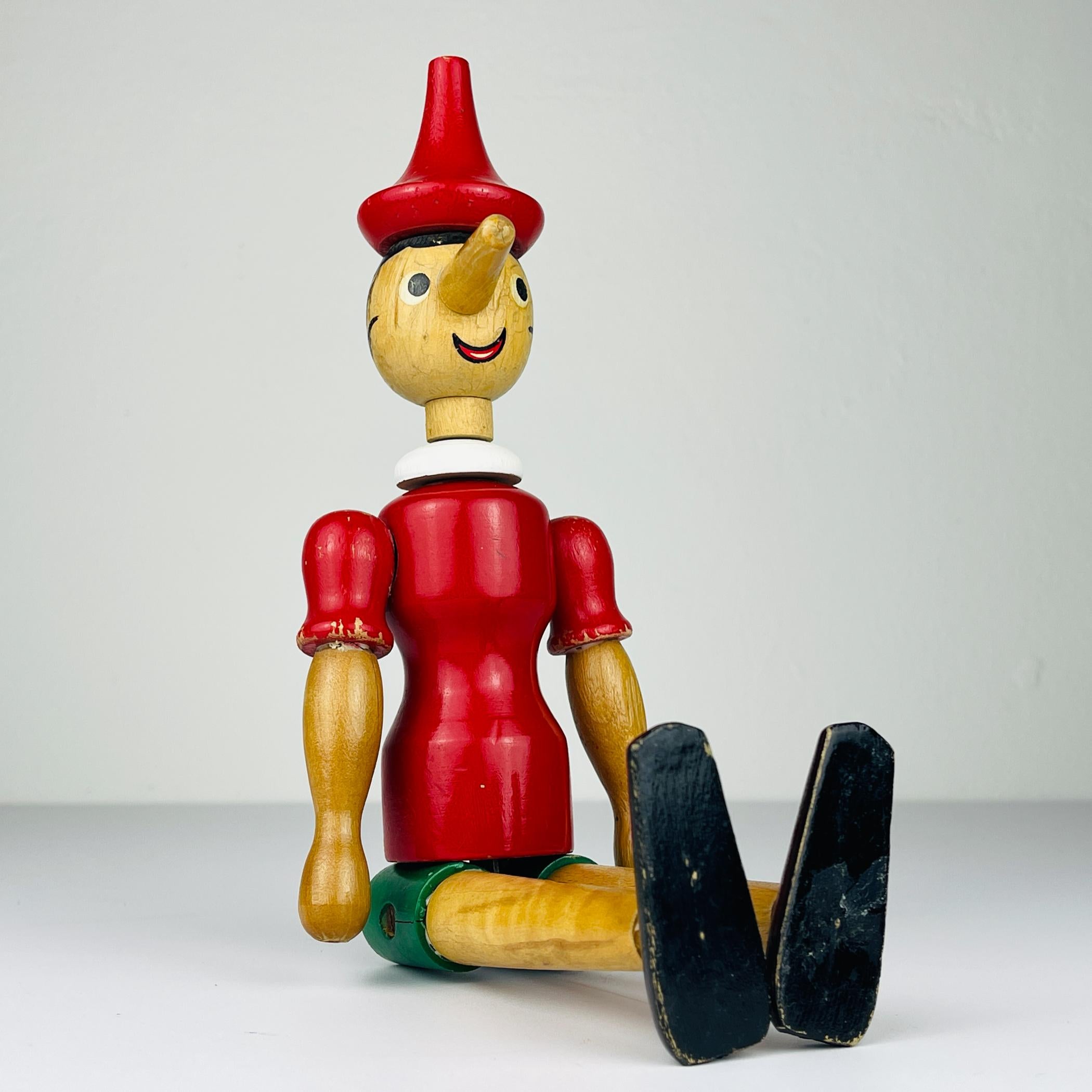 Vintage-Holzspielzeug Pinocchio, Italien, 1960er Jahre im Angebot 3
