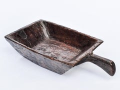 Vintage Wooden Tray with Handle, from the Toraja of Sulawesi, Mid-20th Century