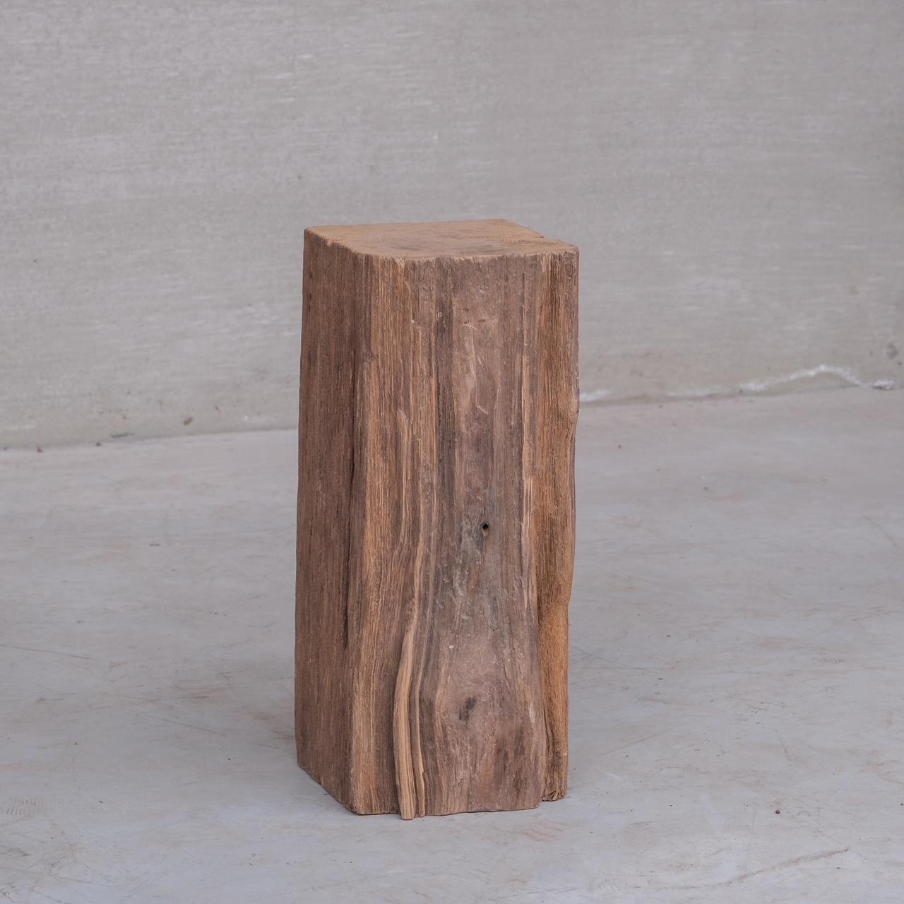Vintage Wooden Tree Trunk Pedestal Display Stand Bon état - En vente à London, GB