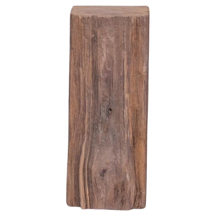 Vintage Wooden Tree Trunk Pedestal Display Stand en vente