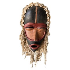 Vintage Wooden Tribal Biombo Mask