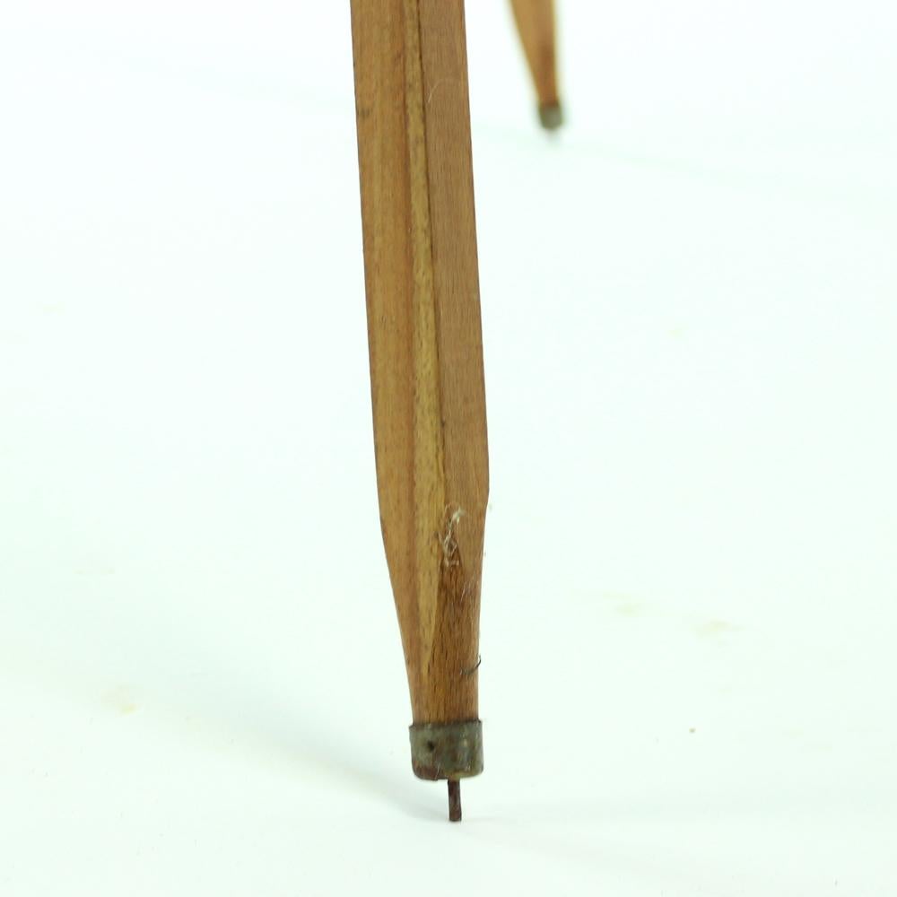 old wooden tripod