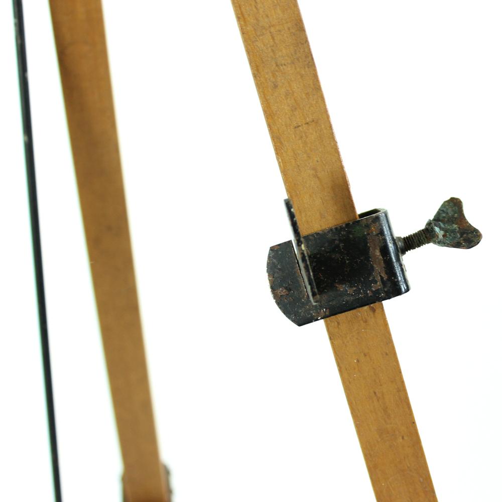 Vintage Wooden Tripod Easel, Czechoslovakia, circa 1920 In Good Condition For Sale In Zohor, SK