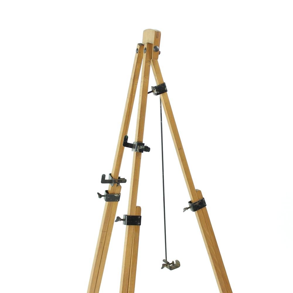 Vintage Wooden Tripod Easel, Czechoslovakia, circa 1920 For Sale 1