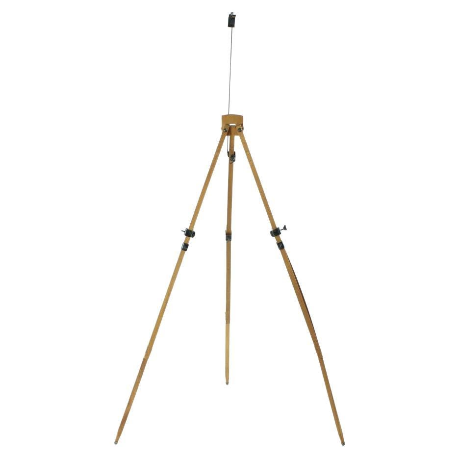 Vintage Wooden Tripod Easel, Czechoslovakia, Circa 1920