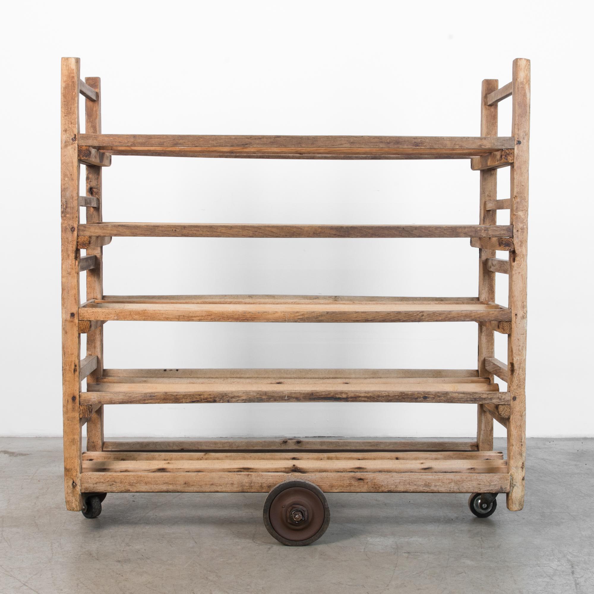 Iron Vintage Wooden Trolley
