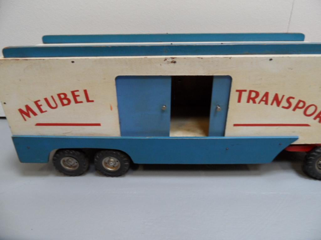 Dutch Vintage Wooden Truck Toy For Sale