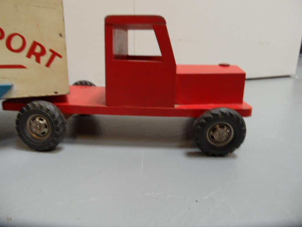 Vintage Wooden Truck Toy For Sale 1