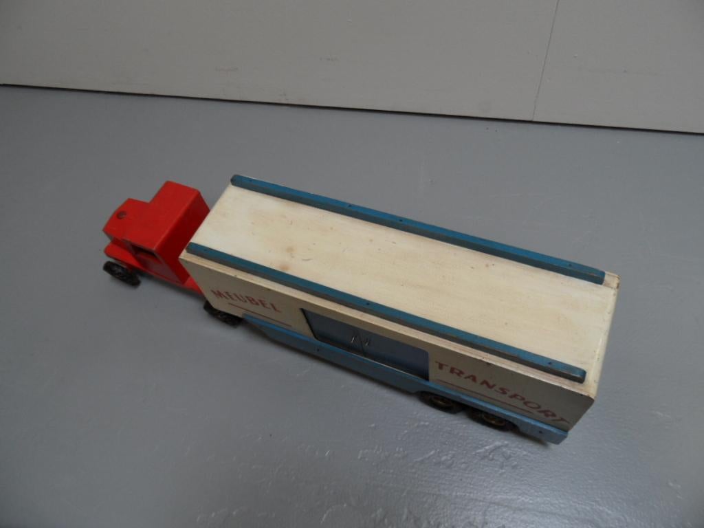 Vintage Wooden Truck Toy For Sale 2