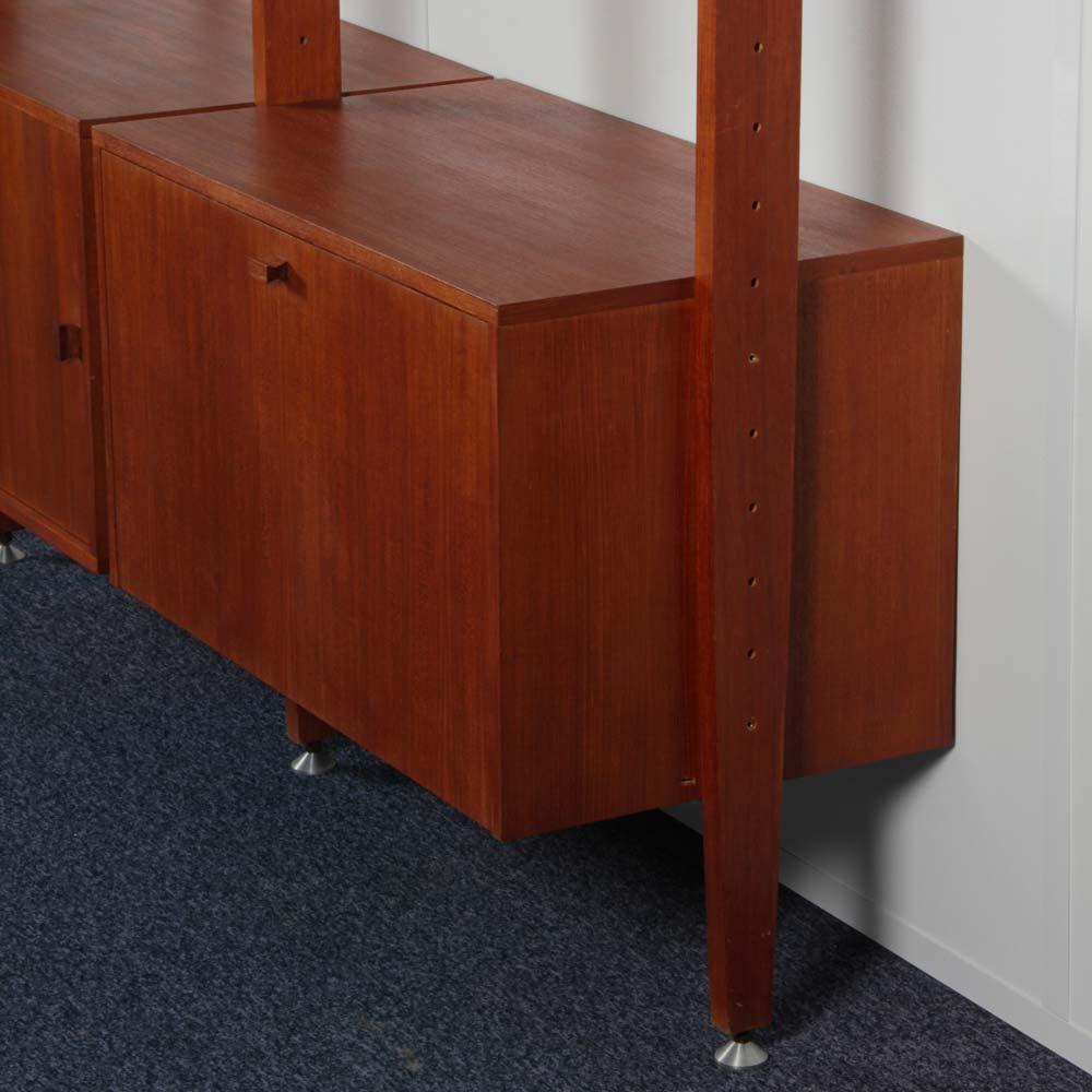 Vintage wooden wall unit from the 1960s For Sale 4
