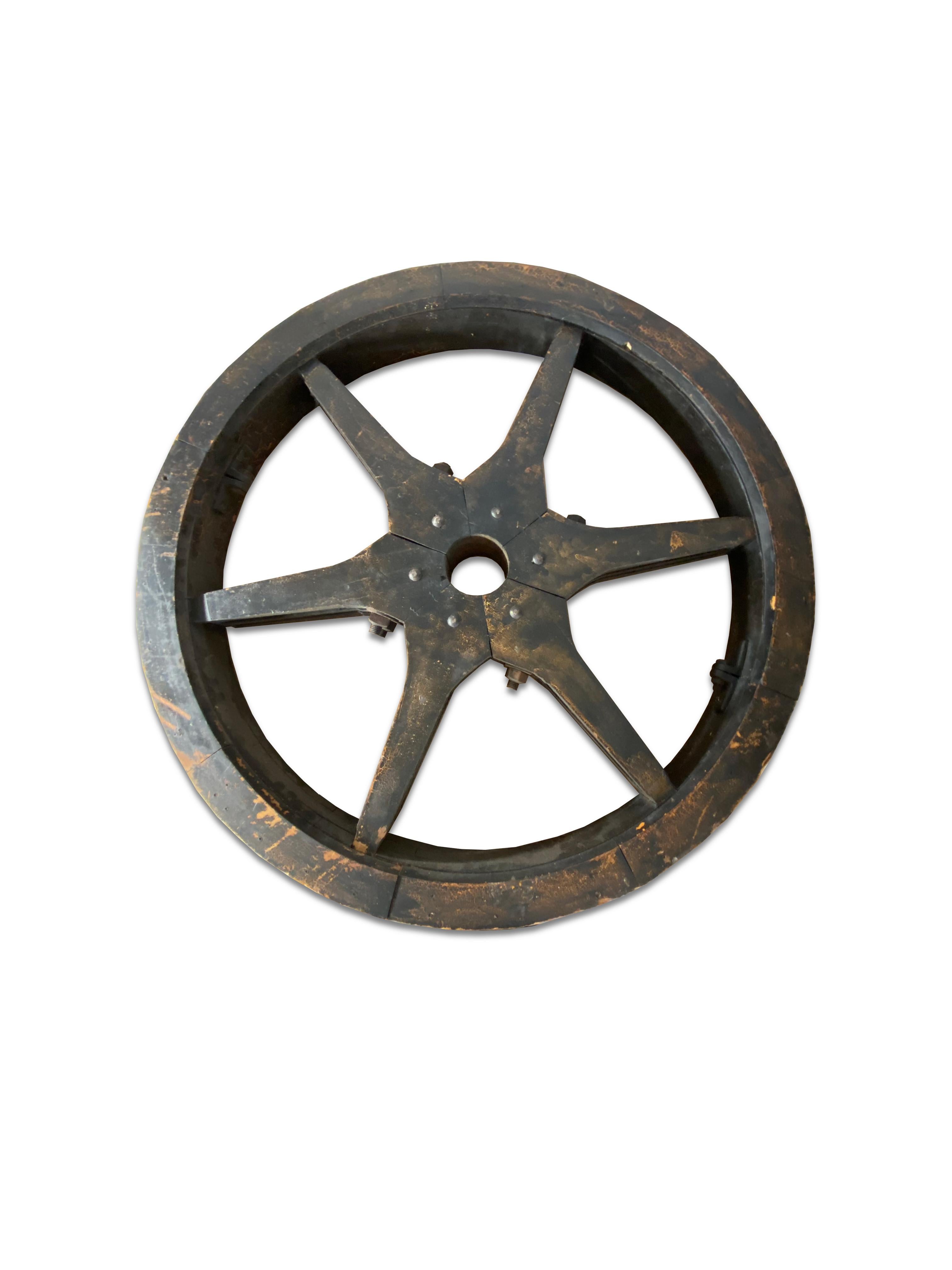 Unknown Vintage Wooden Wheel