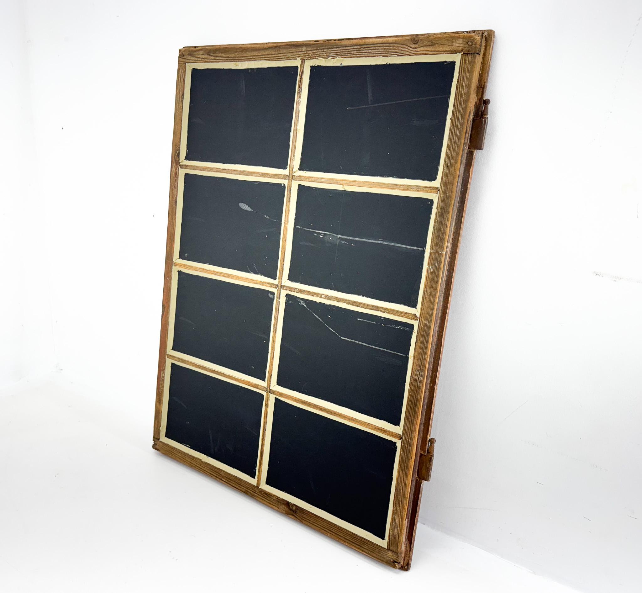 Vintage  Wooden Window Converted to a Mirror For Sale 5