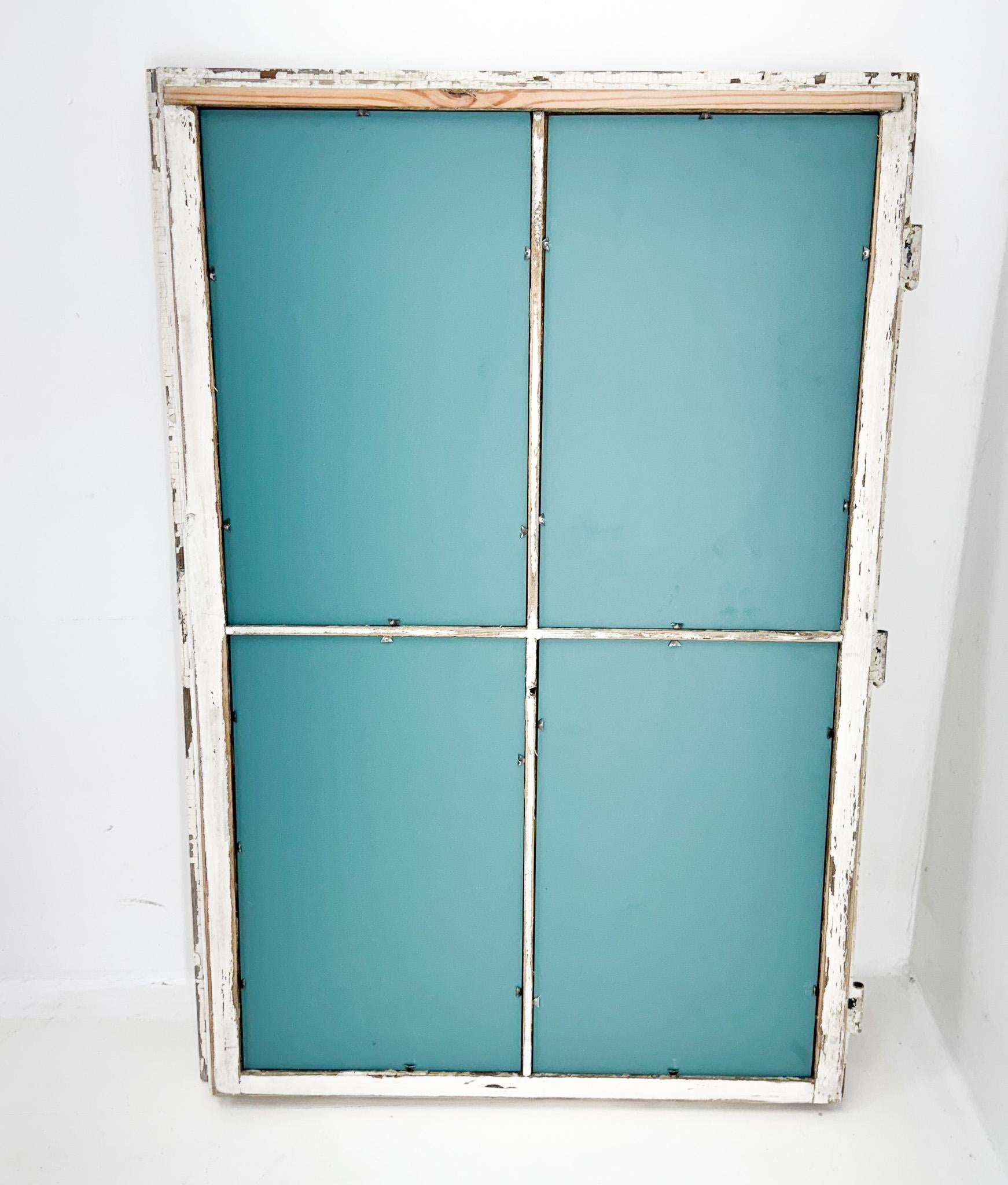 Vintage  Wooden Window Converted to a Mirror For Sale 5