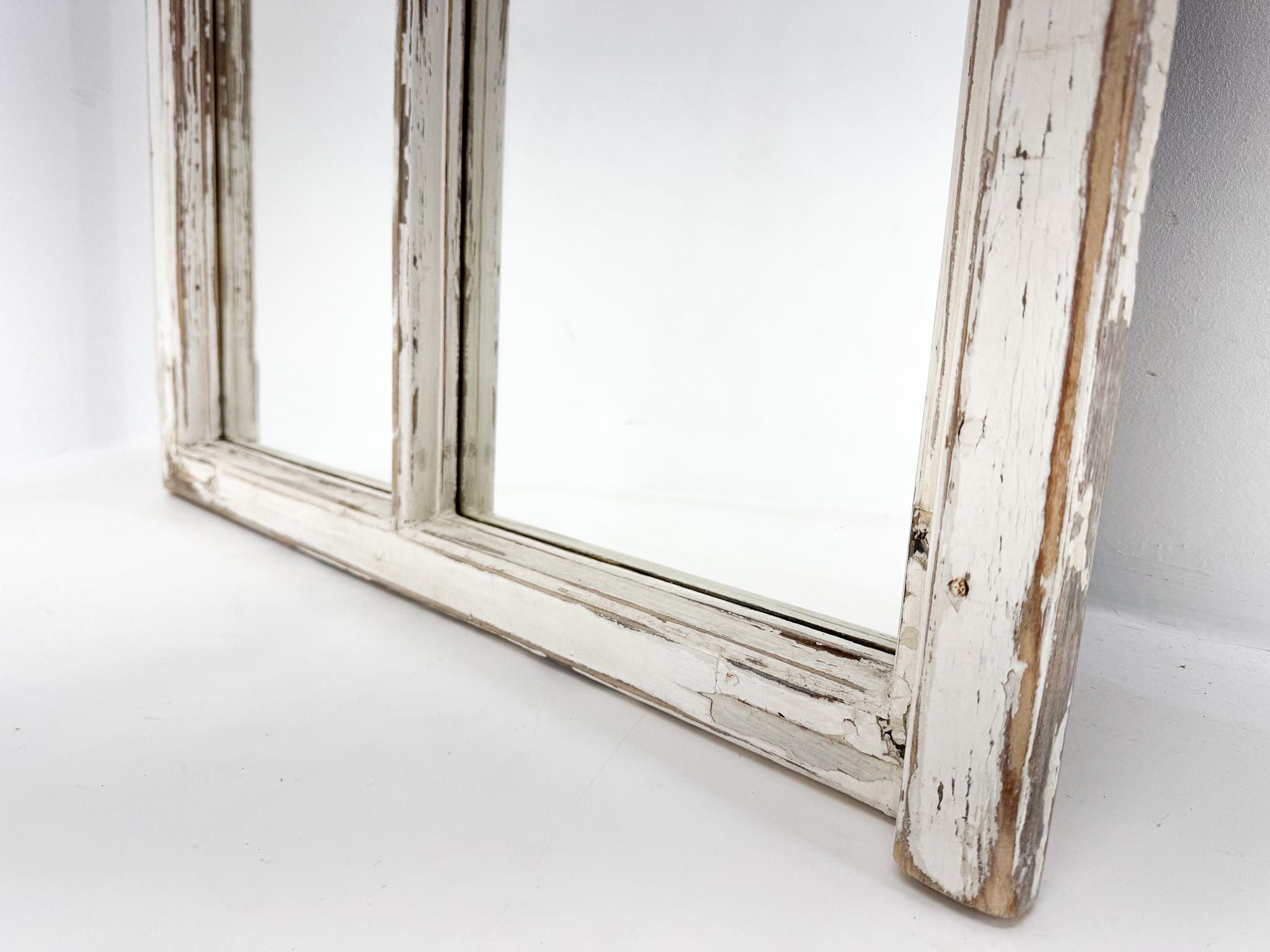 Vintage  Wooden Window Converted to a Mirror For Sale 2