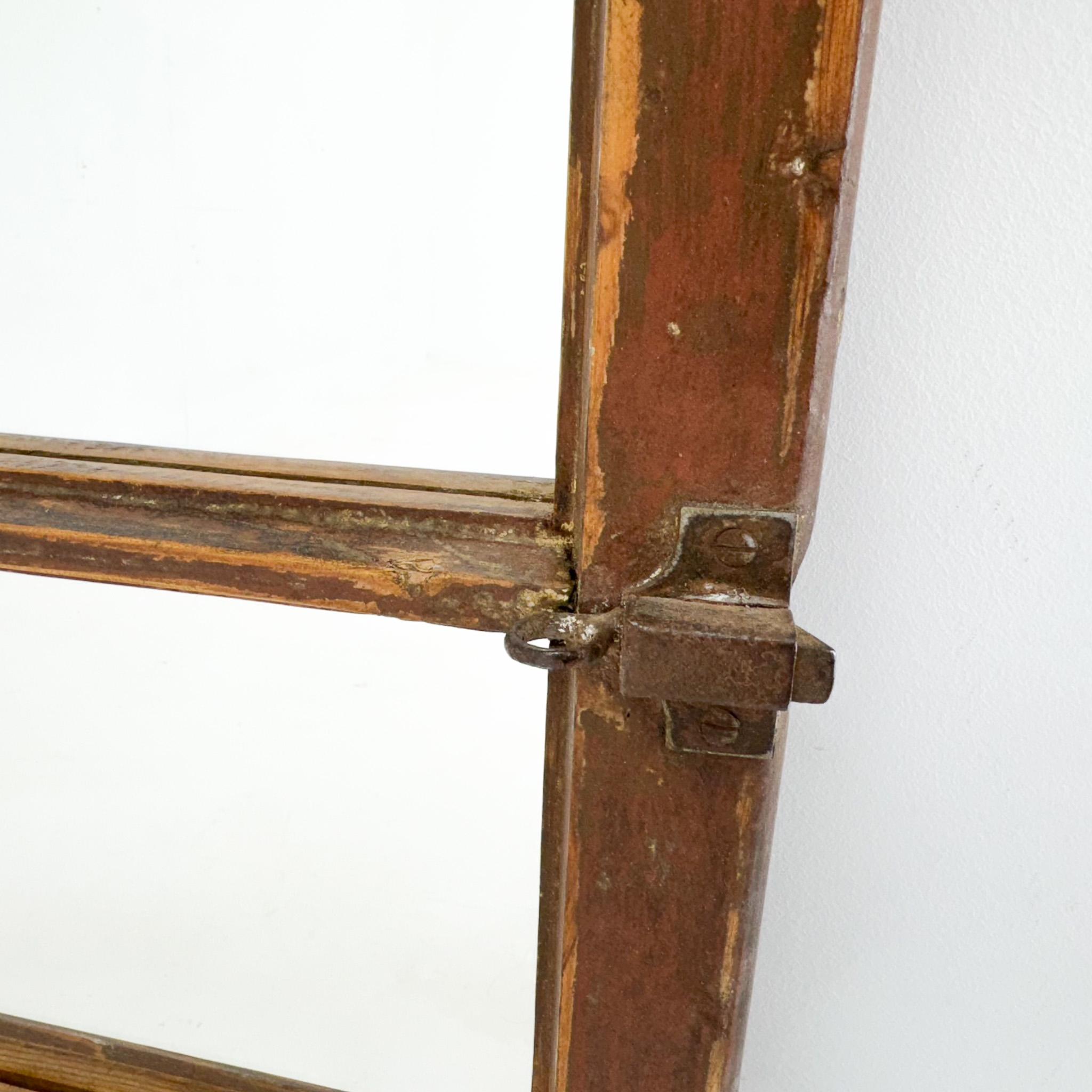 Vintage  Vitrail converti en miroir en vente 3