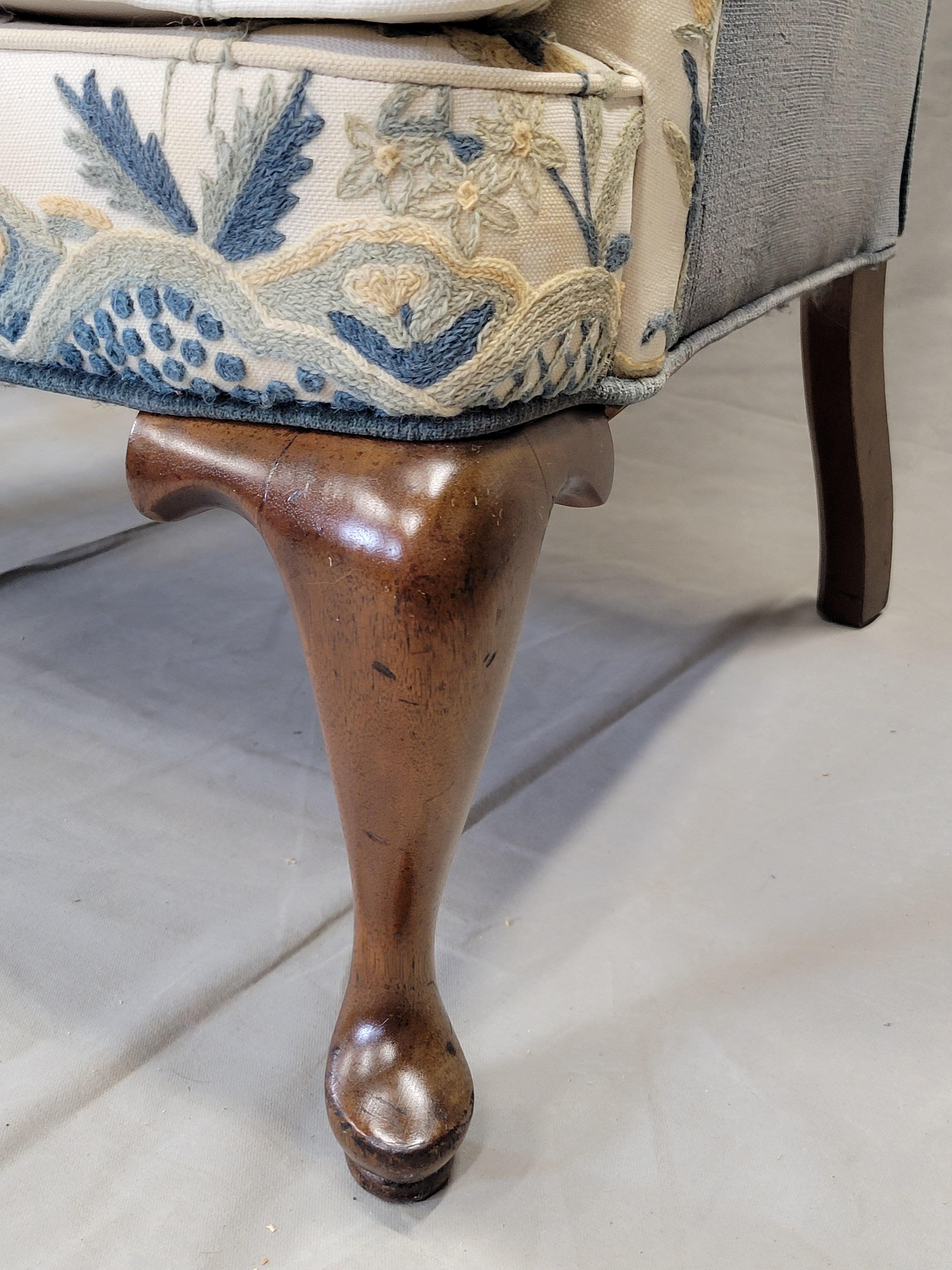 Wool Vintage Woodmark Mary Webb Wood Blue 