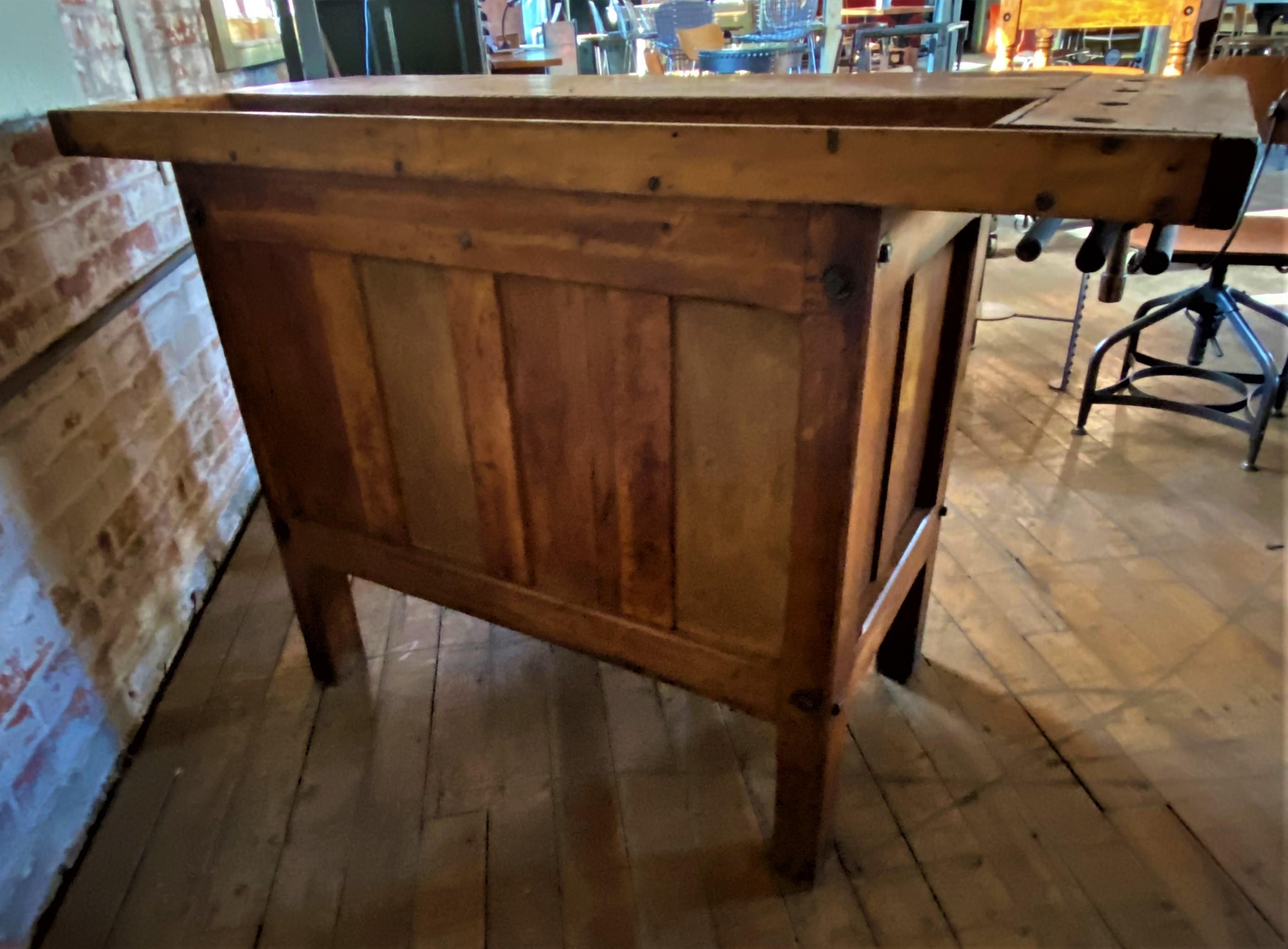 20th Century Vintage Woodworking Bench