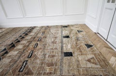 Vintage Wool and Natural Fiber Rug