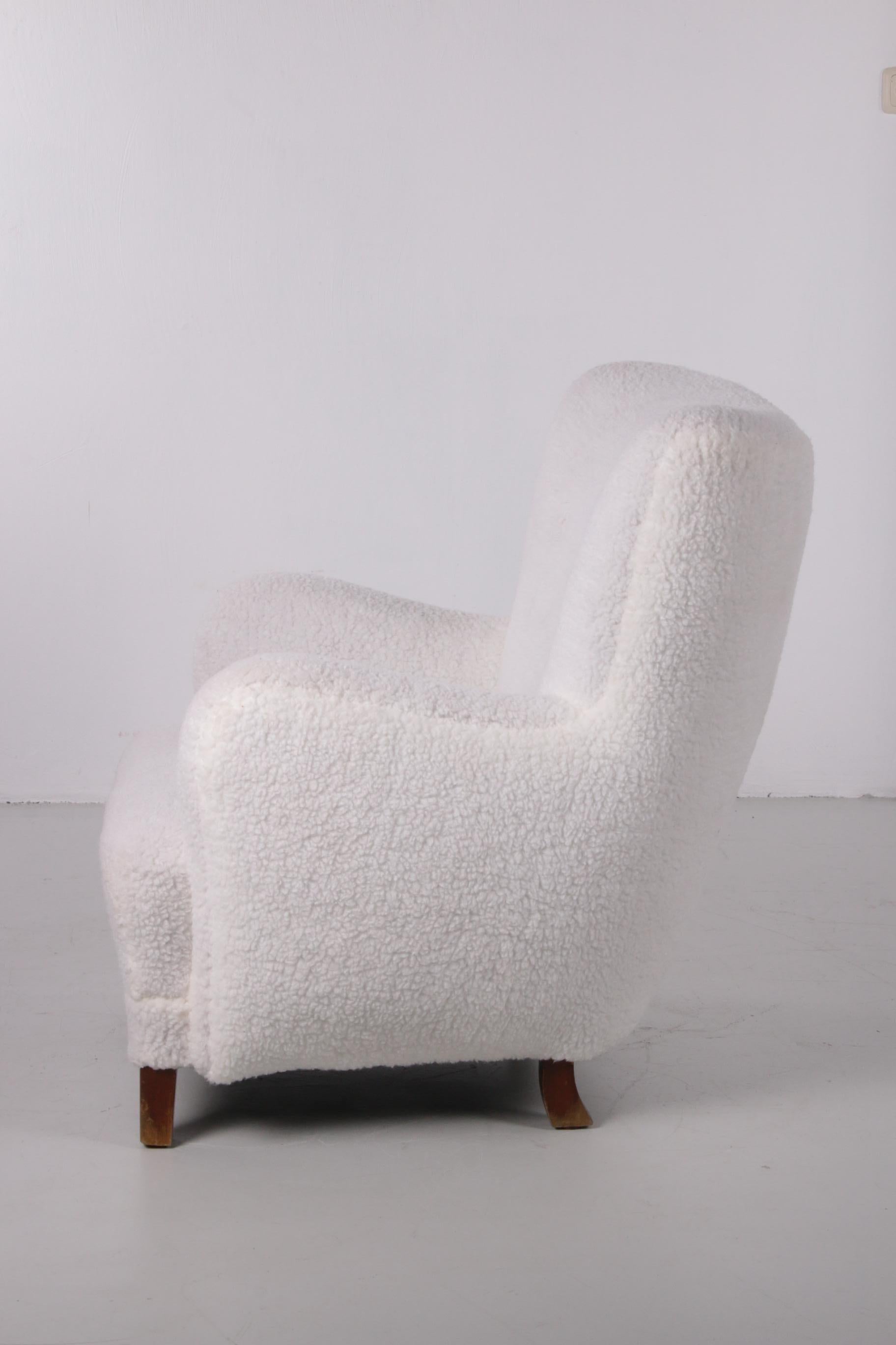 Fritz Hansen High Back Lounge Chair, Model 1669, Denmark, 1950 1