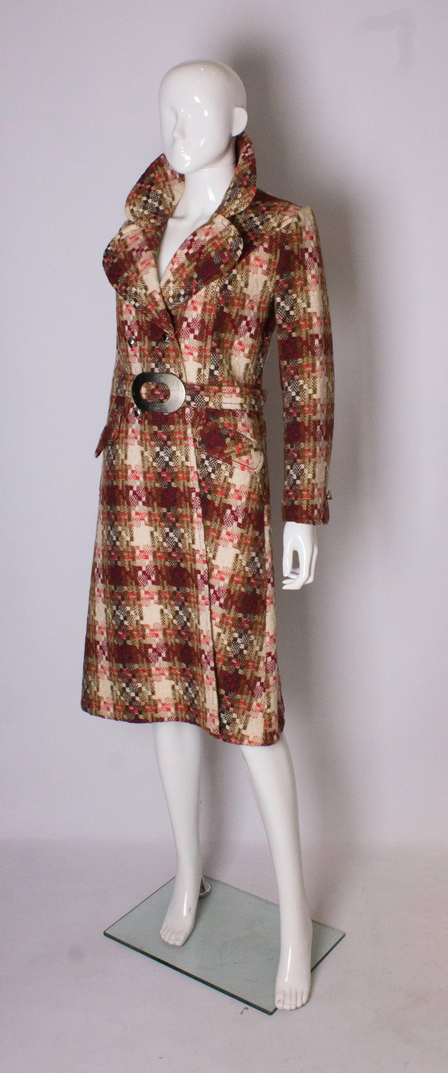 Brown Roly Modils Switzerland Vintage Wool Coat  