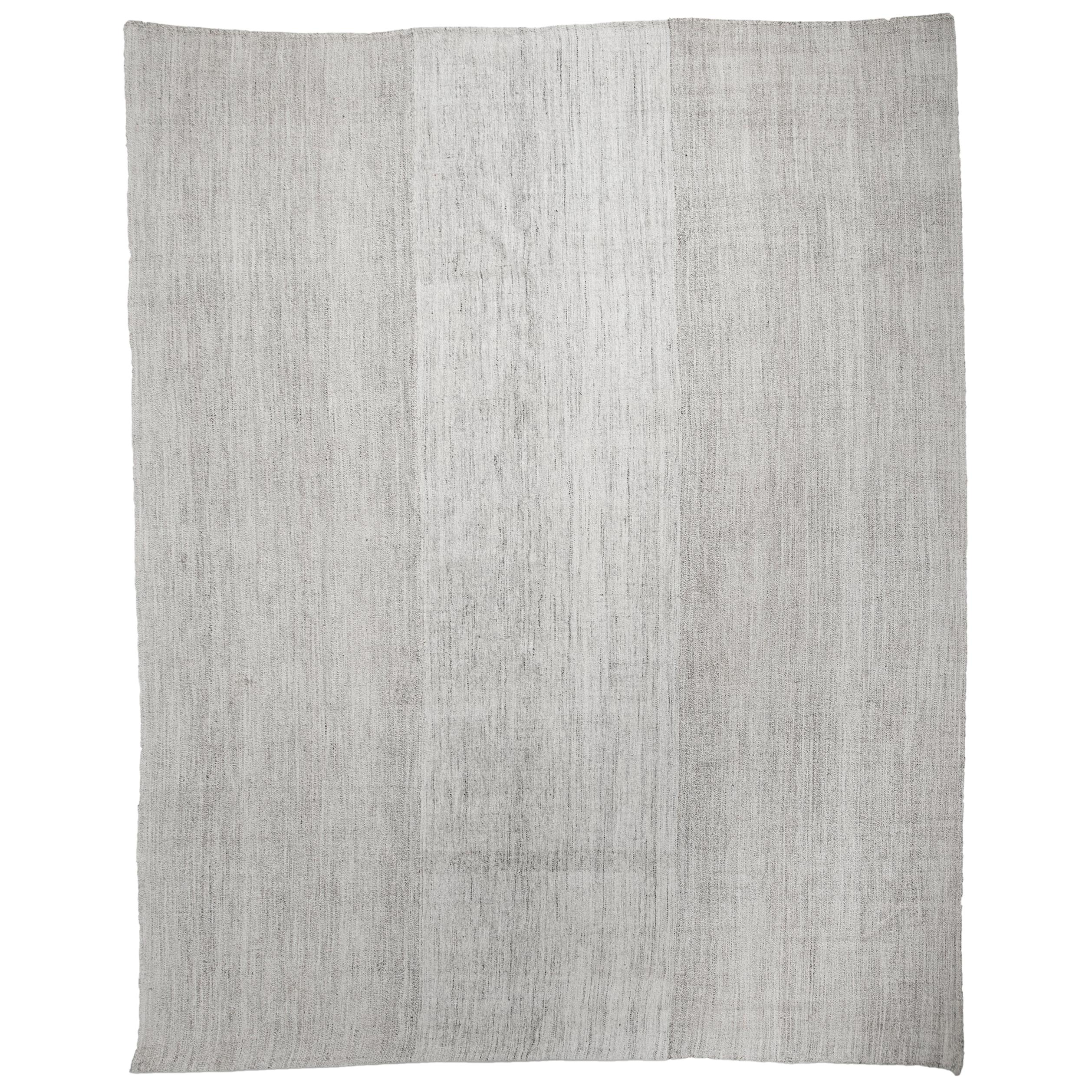 Vintage Wool-Cotton Turkish Kilim Rug For Sale