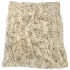 Used Wool Flokati Rug by Karamichos & Co.