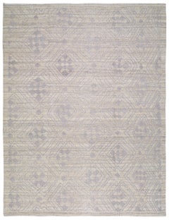 Handgeknüpfter türkischer Teppich aus Wolle im Flax-Stil mit Bruyere-Tönen
