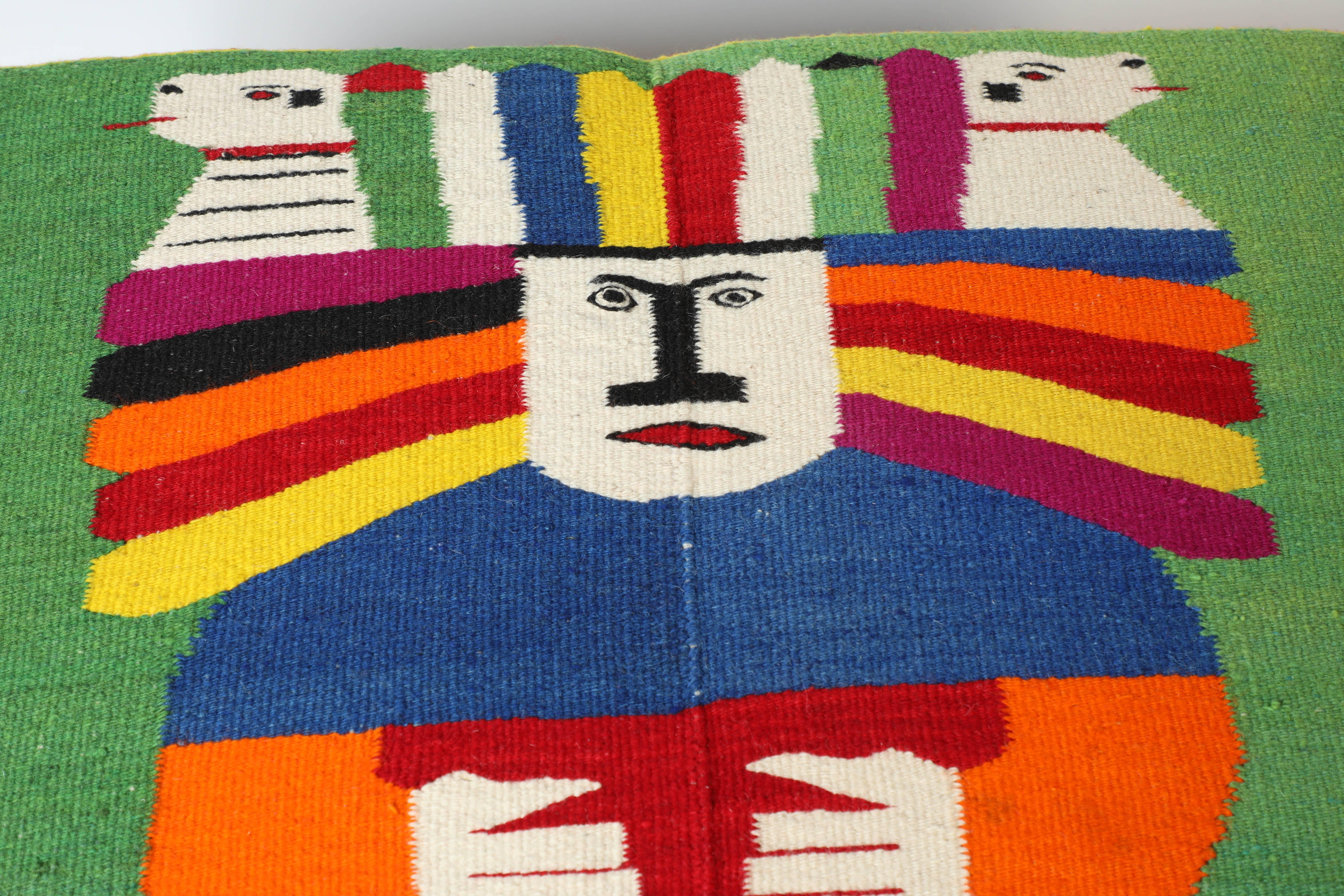 vintage mexican blanket