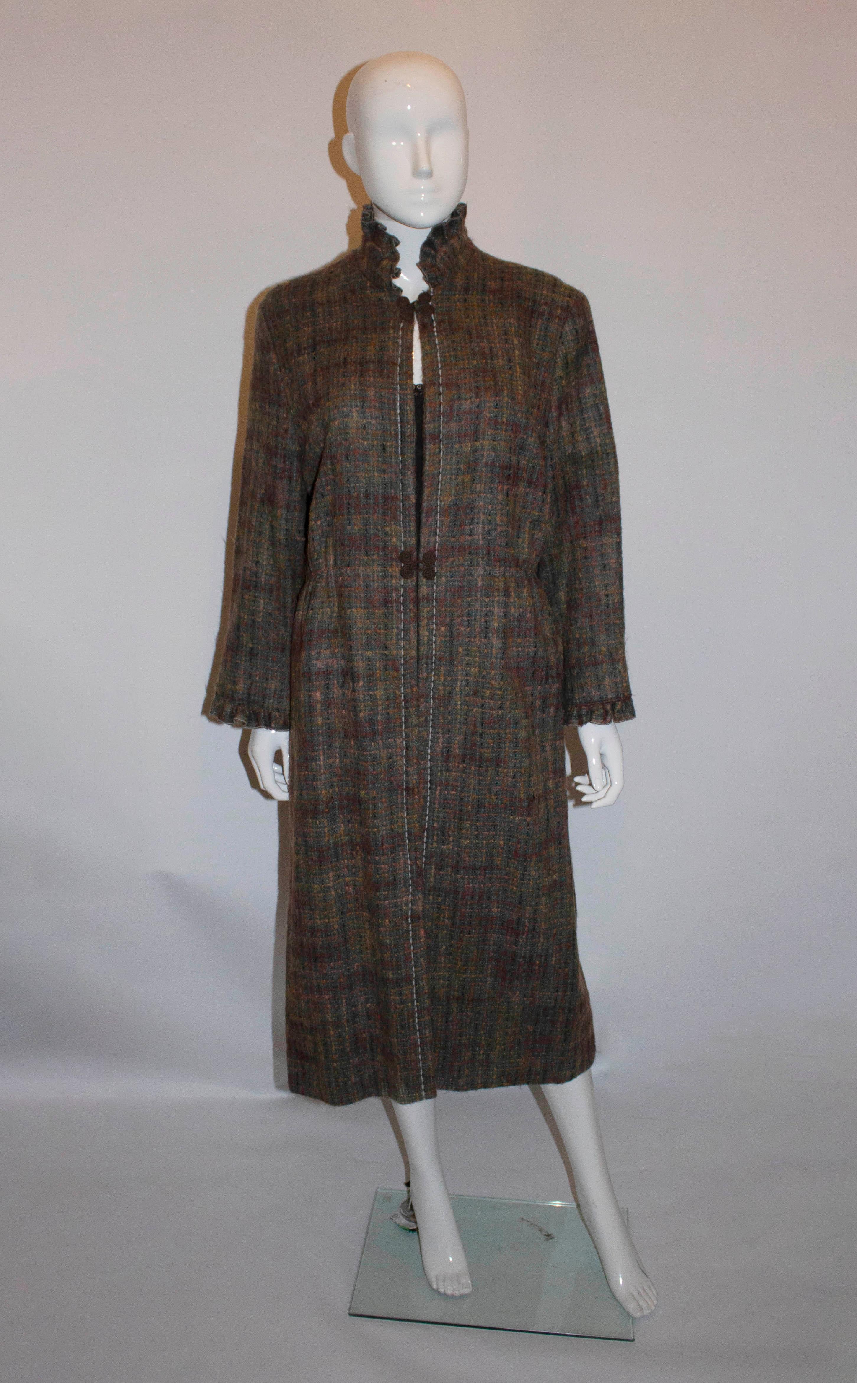 wool and mohair coat