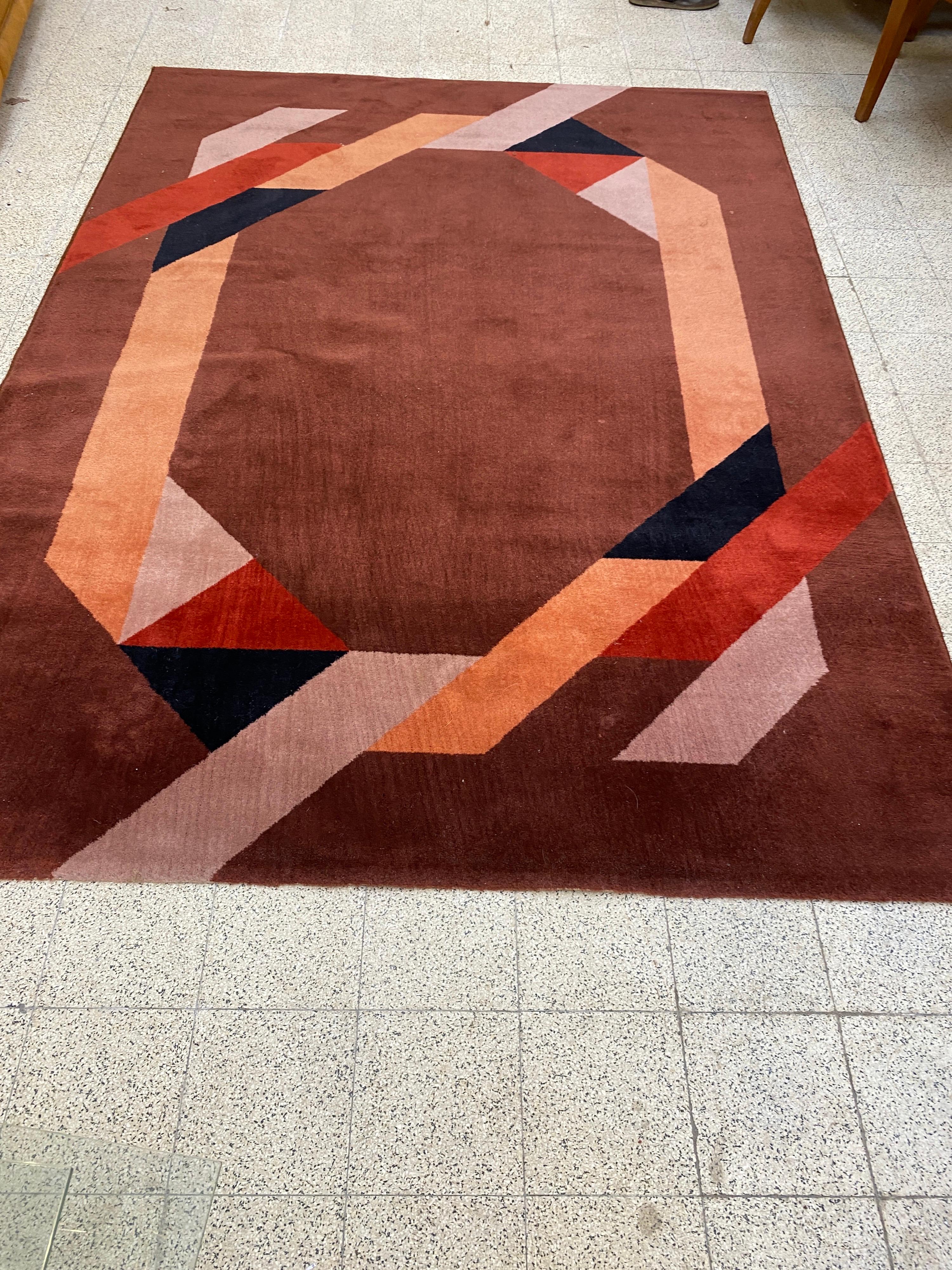 Français Tapis en laine vintage, circa 1970-1980 en vente