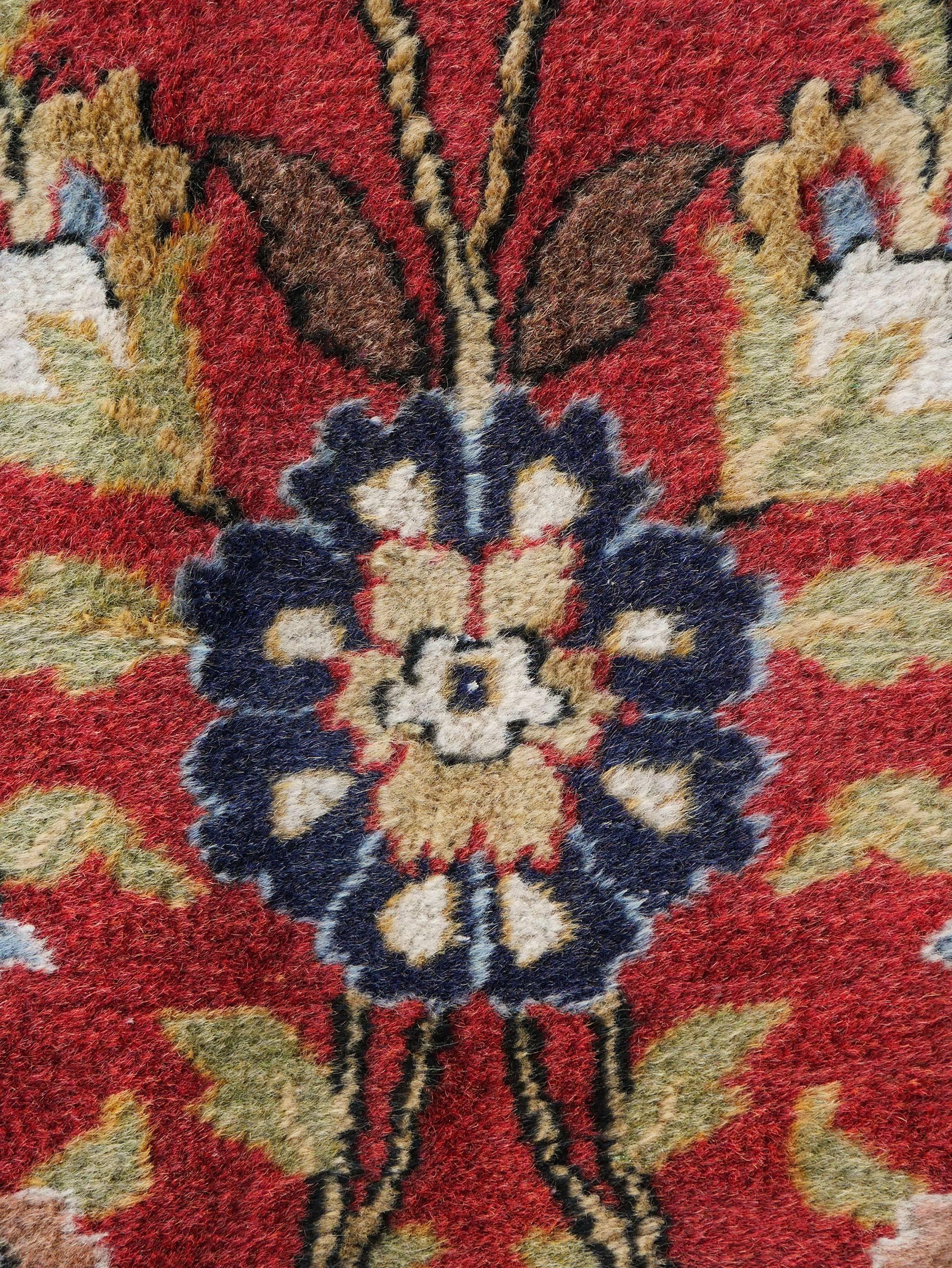 Vintage Wool Turkish Hereke Carpet For Sale 7