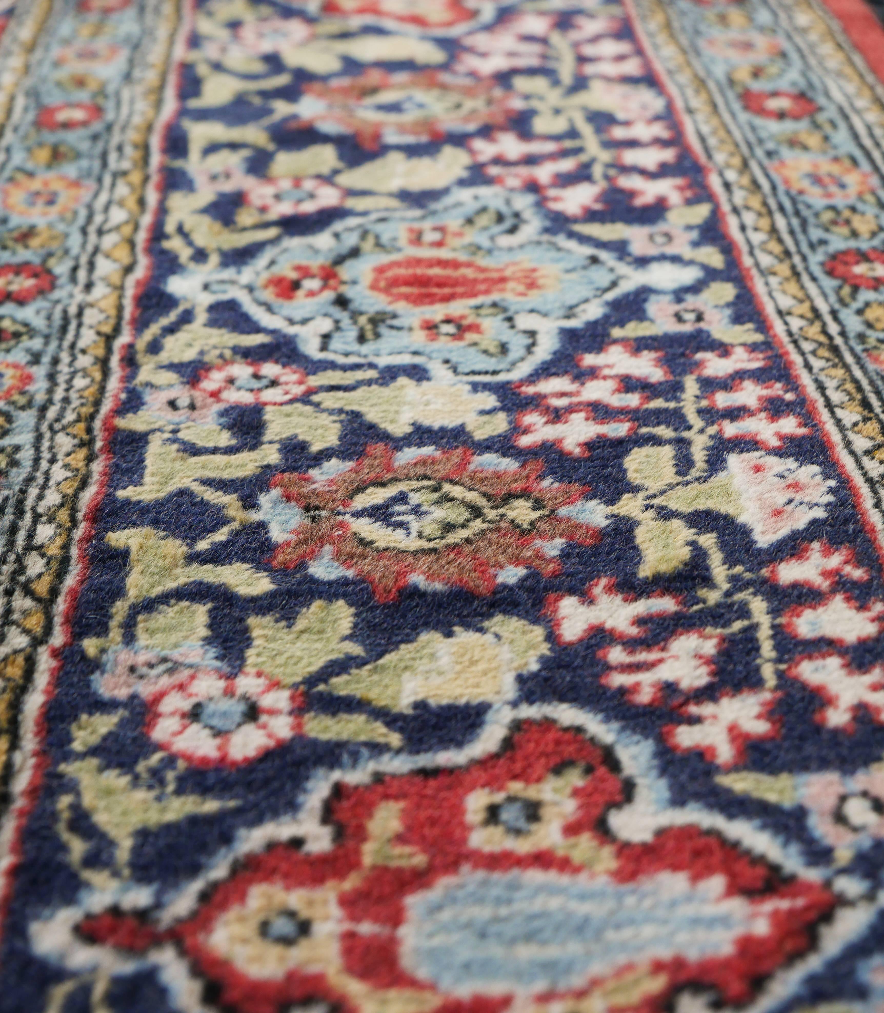 Vintage Wool Turkish Hereke Carpet For Sale 8