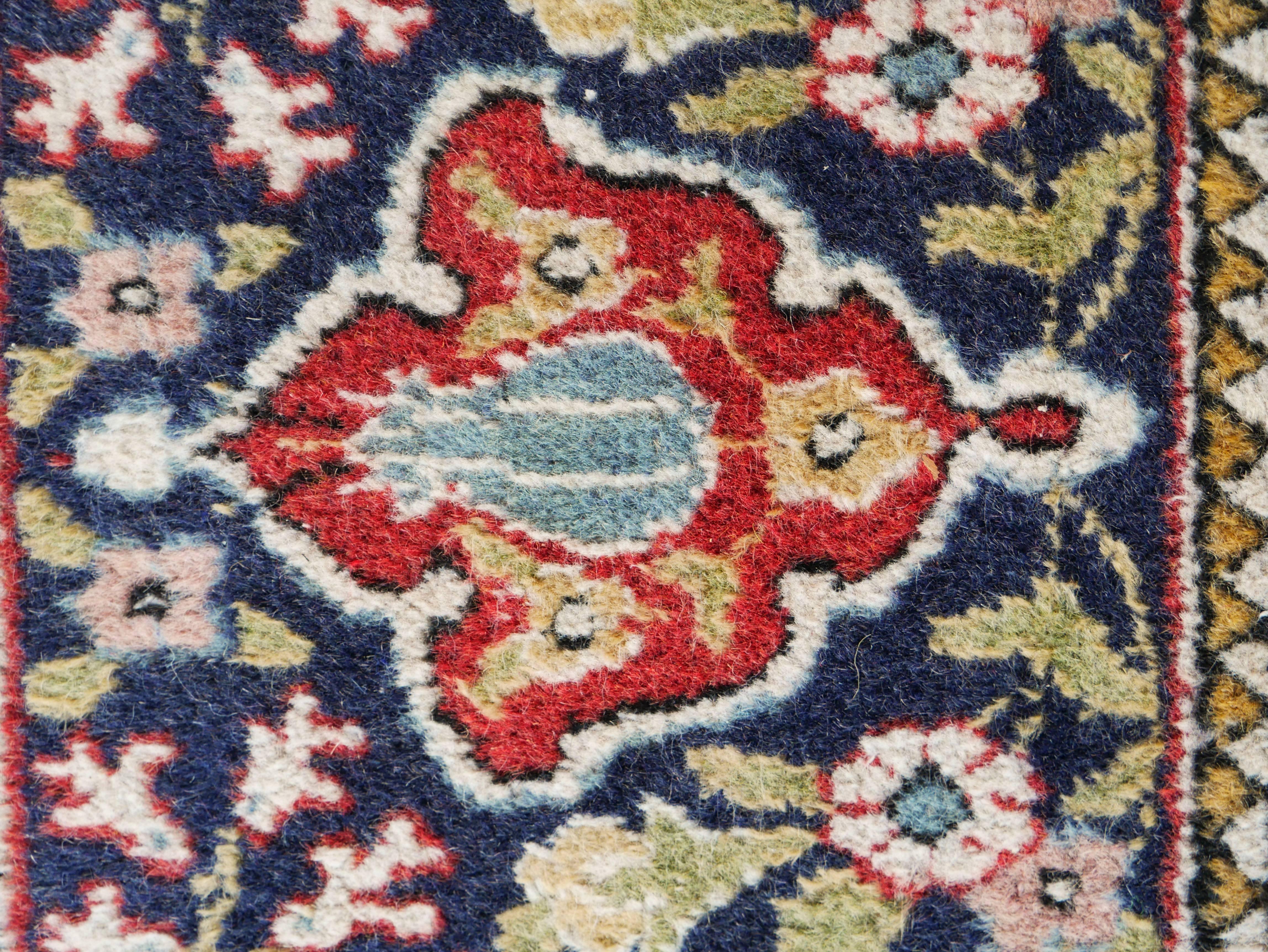 Vintage Wool Turkish Hereke Carpet For Sale 10
