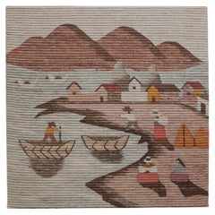 Vintage Woolen Wall Tapestry