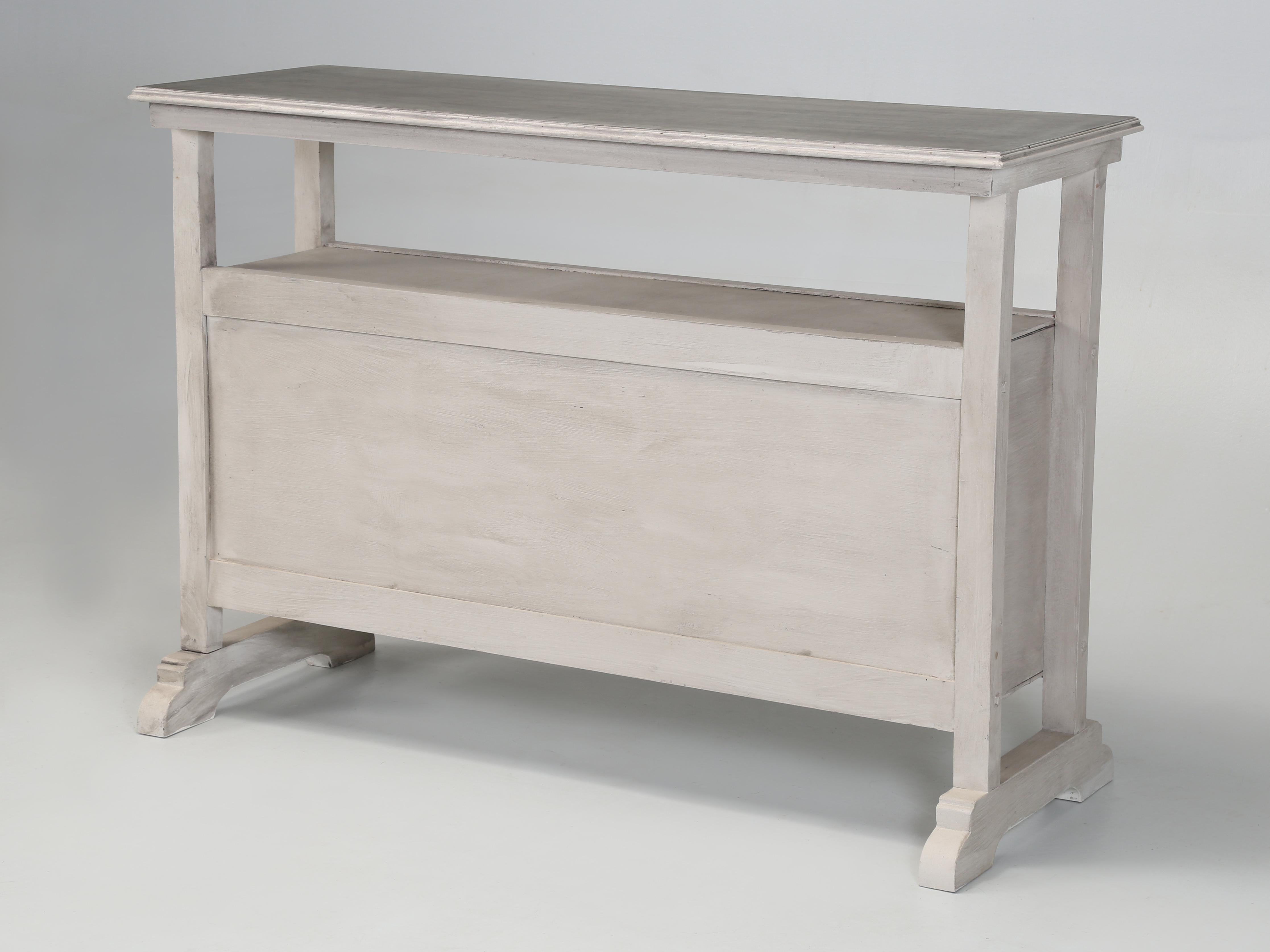 Banco de trabajo vintage reconvertido en isla de cocina con tapa de zinc y (8) cajones en venta 4