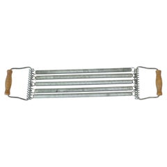 Vintage Spring Chest Expander, Steel & Wood, Mid-Century, 1970s