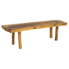 Used Work Table Rustic Coffee Table with Square Peg Legs