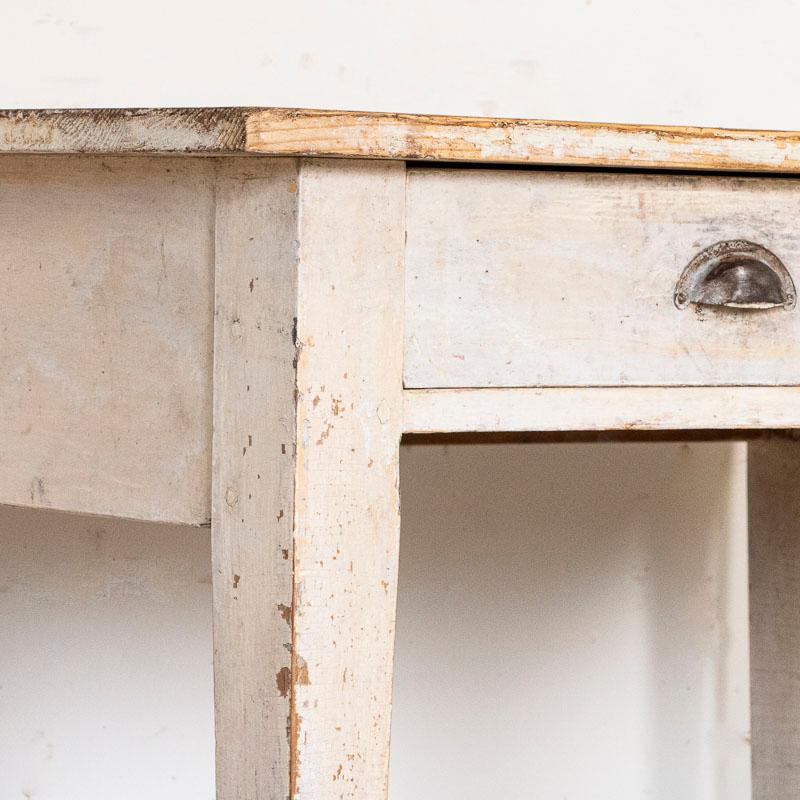 European Vintage Work Table with Shelf and Drawers, Possible Small Kitchen Island