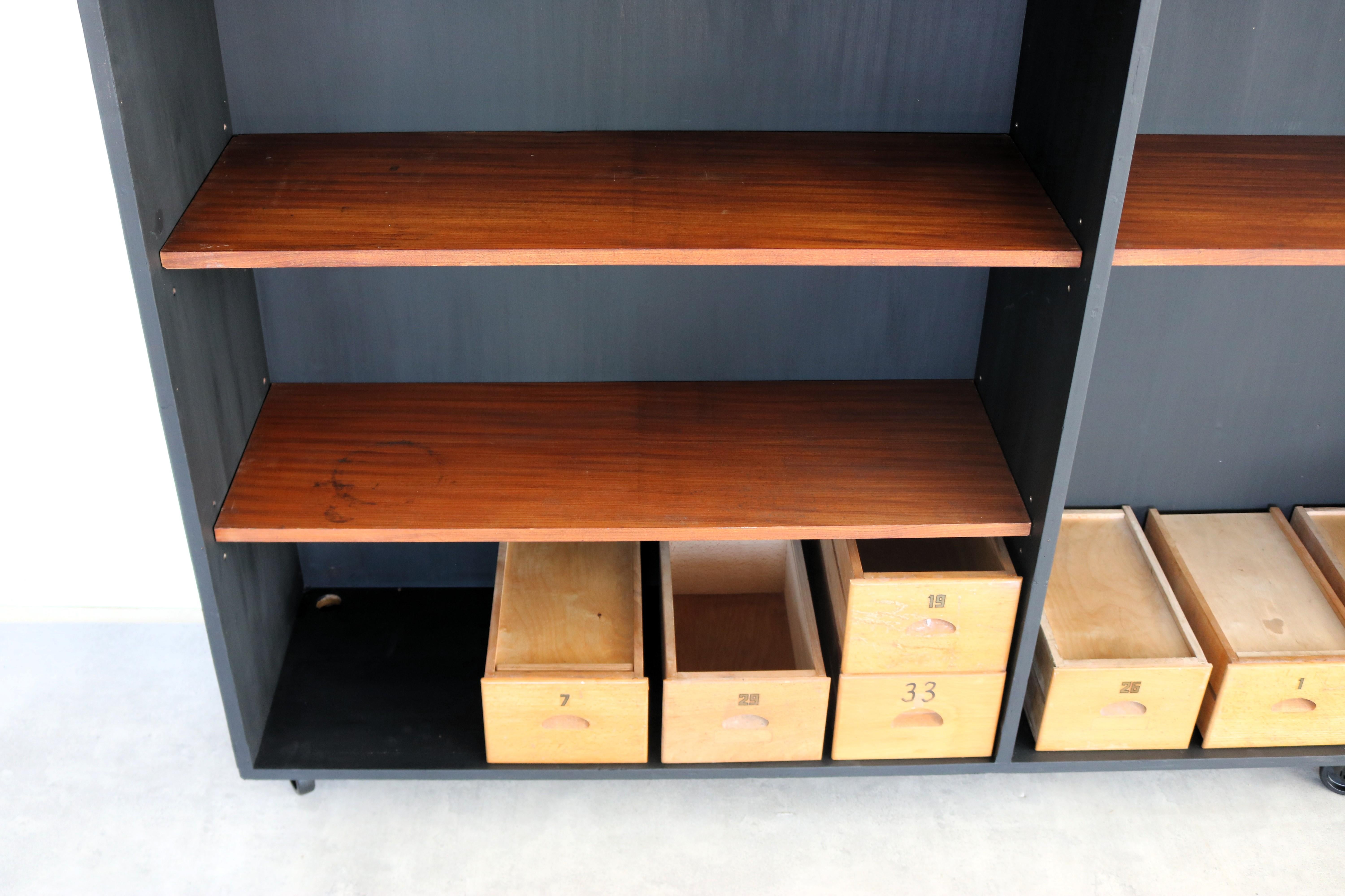 Vintage workbench  sideboard  school cupboard  1960s For Sale 1