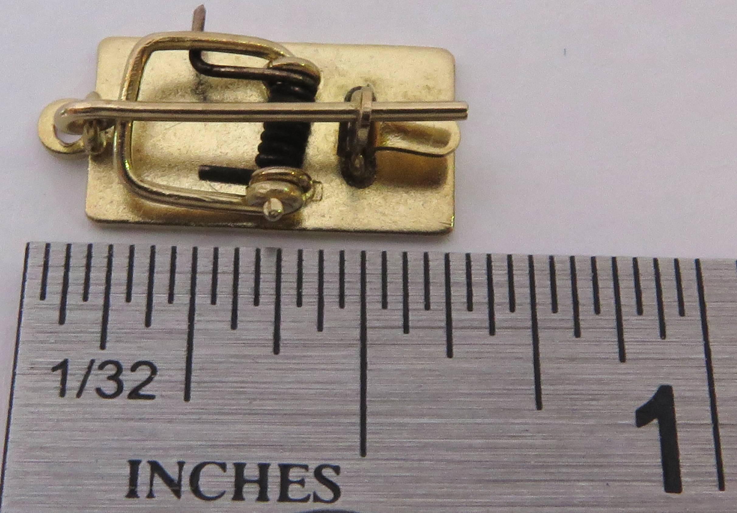 Vintage Working Movable Gold Mousetrap Charm Pendant For Sale 2