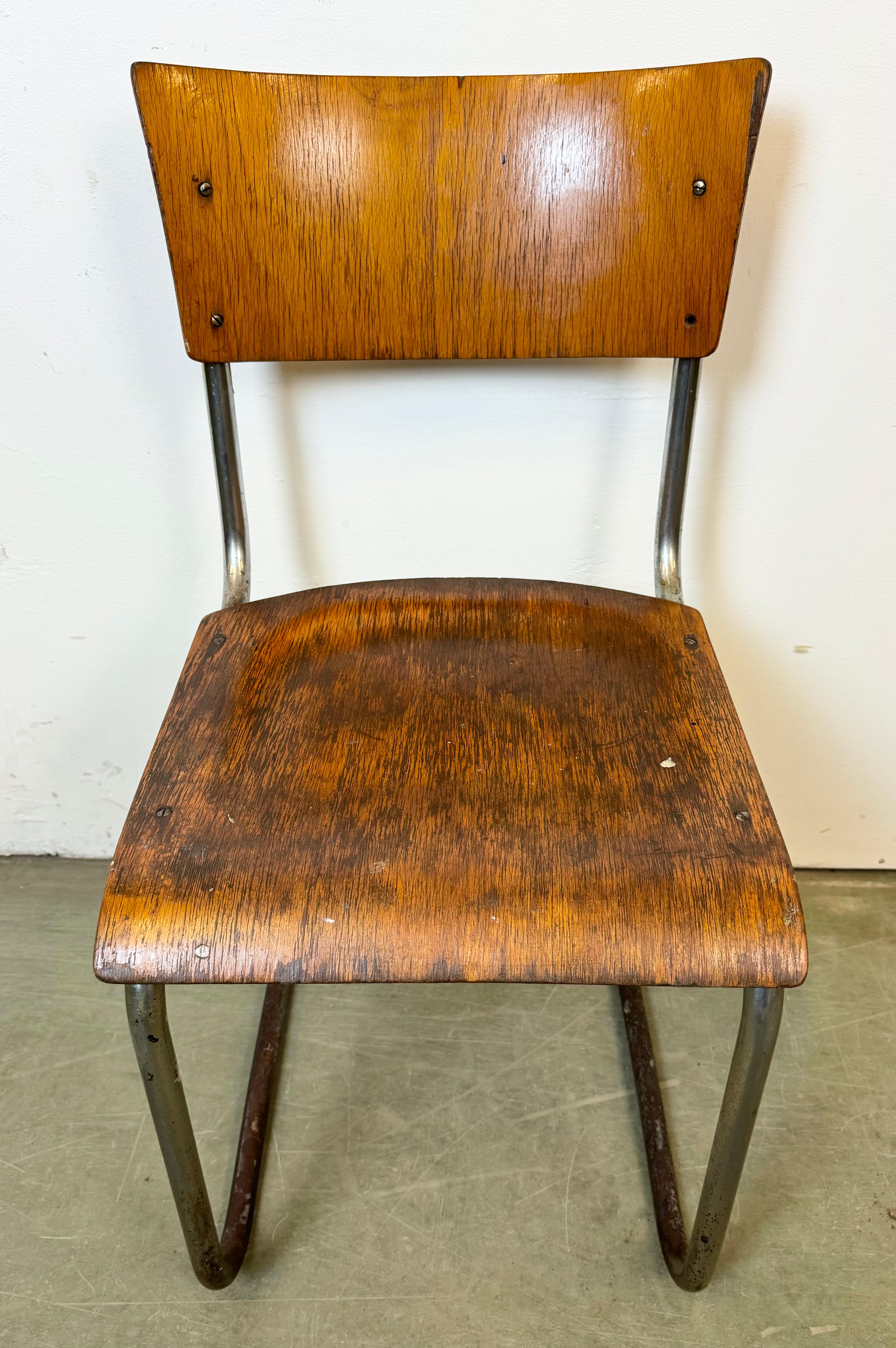 Industrial Vintage Workshop Chair, 1960s For Sale